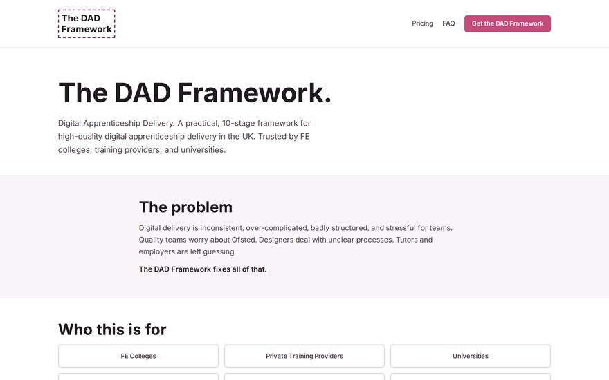 The DAD Framework